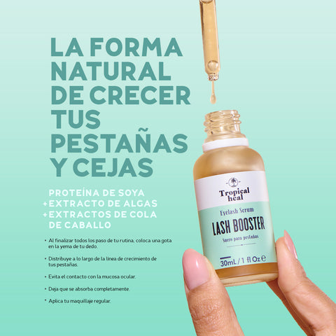 Serum alargador de pestañas y cejas con activos naturales