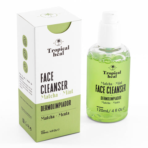 Dermolimpiador facial con matcha y menta para todo tipo de piel