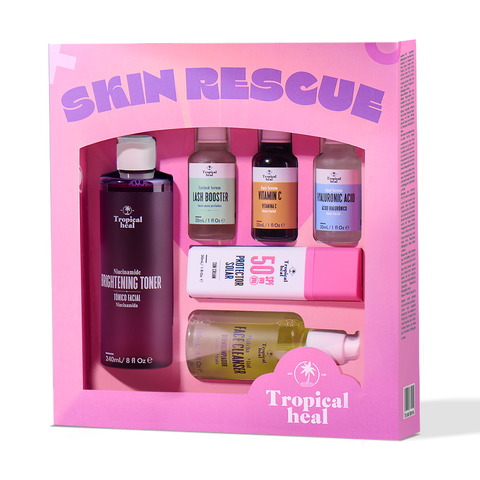 Skin Rescue - Kit facial de cuidado reparador para día y noche